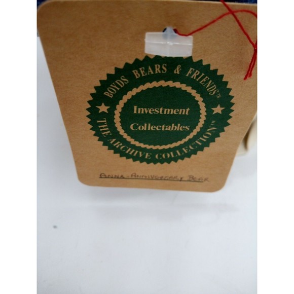 Boyds Bears Friends 15th Anniversary 1998 Investment Collectibles Archive Bear - Picture 7 of 12